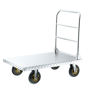 गर्म बिक्री स्टेनलेस स्टील तह कार्ट धातु हाथ ट्रक प्लेटफॉर्म ट्रोली घर के रहने वाले कमरे के लिए ओएम शॉपिंग - Product Image 1