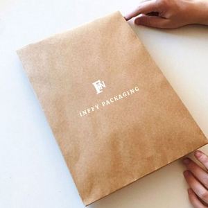 Bolsa de Correo de Papel Kraft Biodegradable y Ecológica, Impresa Personalizada, para Joyería, Ropa y Mensajería, con Logotipo - Product Image 4