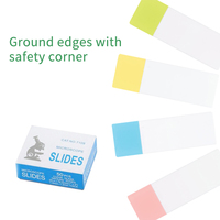 Laboratory Medical Microscope Prepared Slides Disposable Color Frosted Ground Edges Microscope Glass Slides 7109