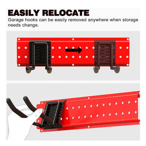 Organizzatore di attrezzi per Garage porta-pala <span class=keywords><strong>a</strong></span> parete portabicchieri adatto per l'organizzazione di Garage e attrezzi da giardino - Product Image 3