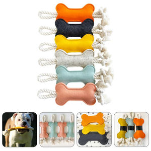 Toptan kemik şekli halat keçe kumaş köpek çiğnemek oyuncak - Product Image 1