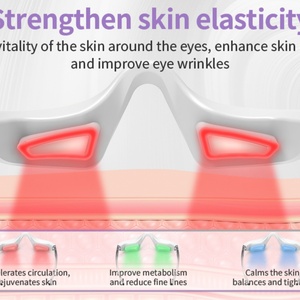 Advanced Hand Held 3D Eye Care Device Microcurrent Heating <b>Wireless</b> Electric Massager for Anti-Aging Dark Circles - Product Image 4