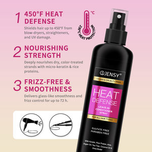 <span class=keywords><strong>Spray</strong></span> Desenredante de Marca Privada Acondicionador sin Enjuague Tratamiento Nutritivo para Cabello Seco Rizado y Encrespado con Keratina y Protección contra el Calor - Product Image 2