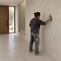 Revêtement intérieur en microciment sans joint, peinture décorative pour murs et sols en béton, finition lisse imperméable, cuisine, salon, salle de bain
