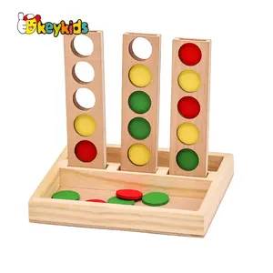 बच्चों के लिए 2024 गर्म बिक्री प्रारंभिक शैक्षिक लकड़ी के रंग सॉर्टिंग खिलौने