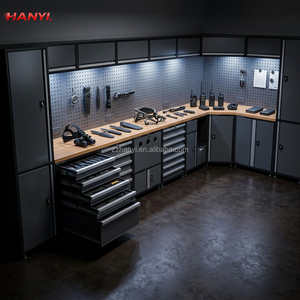 Sistema Modular <span class=keywords><strong>de</strong></span> Gabinetes para Herramientas, Carro <span class=keywords><strong>de</strong></span> Almacenamiento <span class=keywords><strong>de</strong></span> Herramientas, <span class=keywords><strong>Banco</strong></span> <span class=keywords><strong>de</strong></span> <span class=keywords><strong>Trabajo</strong></span> <span class=keywords><strong>de</strong></span> Acero con Recubrimiento en Polvo, Capacidad <span class=keywords><strong>de</strong></span> Carga <span class=keywords><strong>de</strong></span> 500 kg, para Uso en Garajes Exteriores <span class=keywords><strong>de</strong></span> Lujo - Product Image 1