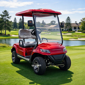 Carrito de Golf Eléctrico ZOWN de 4 Plazas, Color Rojo, con Certificación CE, Vehículo Recreativo para Exteriores - Product Image 1