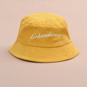 Petite commande chapeau seau en velours côtelé ajusté personnalisé casquette seau de broderie de mode - Product Image 5