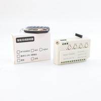 Fooles FLS779 4 canaux 10A Télécommande Récepteur Commutateur Multifonctionnel 30m-200m RF 433MHz ON/OFF Inverseur Sans Fil Commutateur