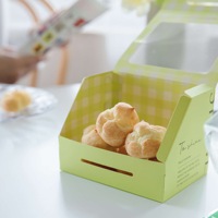 Scatola Personalizzata in Carta Kraft per Torte con Finestra, Confezione da Asporto per Torte Svizzere e Cupcake