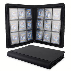 X418 Carpeta Personalizable para Tarjetas Coleccionables, Porta Tarjetas Coleccionables Portátil, Álbum de Tarjetas de Cuero PU - Product Image 1