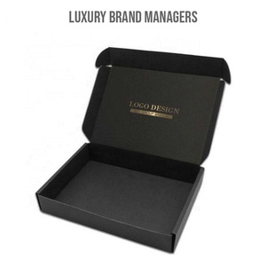 กล่องกระดาษลูกฟูกบรรจุภัณฑ์เสื้อผ้าหรูหรา Bee Luxury Apparel แบบพับได้เคลือบด้าน ปั๊มฟอยล์สีโรสโกลด์ - Product Image 3