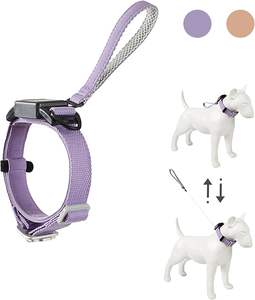 Collar de correa retráctil para perros pequeños y medianos, cordón de Kevlar resistente a la masticación con almohadilla de algodón, cuello ajustable - Product Image 2