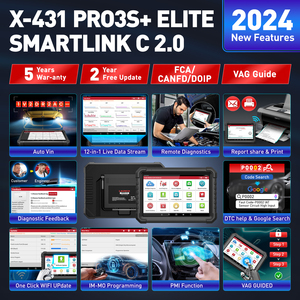 2025 X431 PRO3S+ SmarLinkC <span class=keywords><strong>2</strong></span>.0 Ferramenta de Diagnóstico Bidirecional com Programação J2534 <span class=keywords><strong>2</strong></span> Anos Grátis - Product Image 2