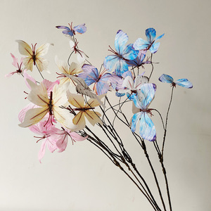 สมุดสีแดงเล็กๆ ออนไลน์ ภาพจำลองการระเบิดสีแดง กิ่งไม้แห้ง ผีเสื้อ บ้าน สวน หน้าต่าง ดอกไม้ 3 มิติ ผีเสื้อในฝัน - Product Image 2