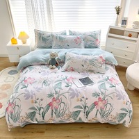 Kain Berkualitas Tinggi Super Hemat Biaya 4PCS Set Sprei Sarung Selimut Sprei Sarung Bantal Sangat Hemat Biaya