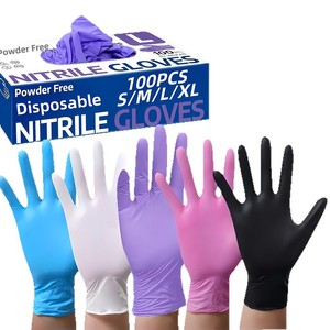 Guantes de Nitrilo Desechables, Modelo Nuevo, Antideslizantes, Impermeables, de Grado Alimenticio, Grosor Medio, para Limpieza del Hogar y la Cocina - Product Image 5