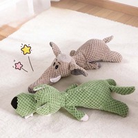 Jouets en peluche pour animaux de compagnie en gros, motifs chat, chien, lion à long nez, éléphant, loup, écologiques, sûrs, sonores (BB), de haute qualité, à mâcher, en forme de Stitch