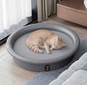 Nouveau <span class=keywords><strong>Lit</strong></span> Intelligent Chauffant et Refroidissant pour Animaux 2026 – Température Constante Toutes Saisons avec Pèse-Animal Intégré et Moniteur de Poids – Basse Tension pour Chats et Chiens - Product Image 3