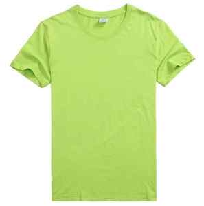 เสื้อยืดผ้าโพลีเอสเตอร์ผ้า45% สีพื้นผ้าคอตตอนสี55% ทรงหลวมพิมพ์ลายออกแบบได้ตามต้องการ - Product Image 2