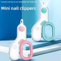Coupe-ongles pour chien et chat avec lumières LED, LED lumineuses pour une visualisation rapide des vaisseaux sanguins des ongles, coupe-ongles ergonomique pour animaux de compagnie