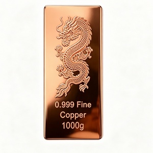 Barres de cuivre de qualité, lingots de cuivre à prix avantageux, personnalisables, vente chaude, lingot de cuivre fin 999 de 1 kg pour investissement - Product Image 3