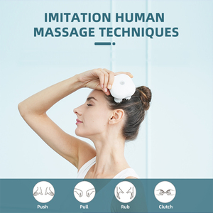 Masseur de cuir chevelu électrique rechargeable portable, étanche, pour le nettoyage des cheveux et la relaxation de la tête - Product Image 6