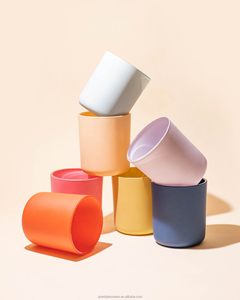 Hũ đựng nến thủy tinh cao cấp 8oz 12oz Aura, màu đen mờ, có nắp và hộp đựng, in logo tùy chỉnh - Product Image 4