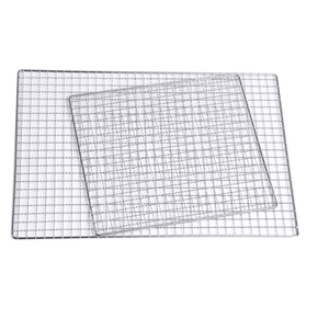 Barbecue Grill Rack Wire Mesh Square Grid 40x25cm 45x30cm Outdoor Cooking Grate Multifunctional Portable Heat Resistant - Product Image 3