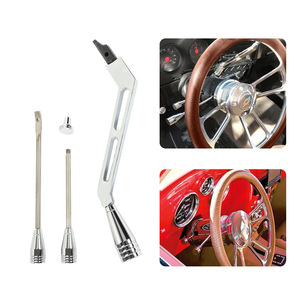 Kit de levier de changement de vitesse pour colonne de direction RASTP, pour GM Chevrolet Classic 67-94, en alliage d'aluminium argenté - Product Image 3