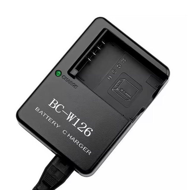 BC-W126 BCW126 Battery Charger Camera for FUJIFILM NP-W126S FinePix X-100F,X-T3,X-T2,X-A1,X-A2,X-E1,X-H3,X-M3,HS30 EXR Camera