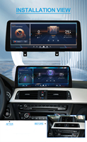 Interfaz de Video Multimedia para Automóvil con Pantalla QLED Android de 12.3 Pulgadas, Carplay para BMW F30 F31 F33 F36