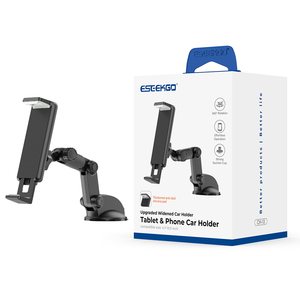 ESEEKGO CH-13 Soporte de ventosa para teléfono de coche ABS, soporte giratorio estable de 360 ​​grados, compatible con universal de 4,7'' a 11'' - Product Image 1