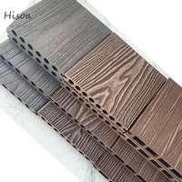 Revêtement de terrasse en bois composite imperméable, écologique et économique, avec embossage 3D, décoration de terrasse en WPC, système de pose par clic