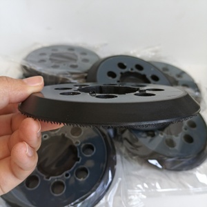 Aşındırıcı 125mm cırt cırt parlatma parlatıcı yedek zımpara destek pedleri el zımpara Pad - Product Image 3