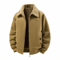 Blouson bomber noir doublé en sherpa pour homme, fermeture éclair, vêtement d'extérieur décontracté, veste d'hiver Motorhead