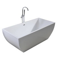 Tunisie 2mm mince bord Autoportante pour 2 personnes Noir Acrylique Rectangle Forme Grands Bains À Vendre Baignoire droite