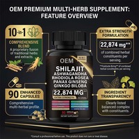 Complément alimentaire pour soutenir le système immunitaire, capsules de Shilajit, marque privée OEM