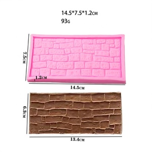 Ladrillo de <span class=keywords><strong>pared</strong></span> Fondant Cake Herramienta de silicona fondant <span class=keywords><strong>pastel</strong></span> plantilla decorar herramienta - Product Image 3