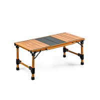 Table de camping pliante légère modulaire en alliage d'aluminium de style glamping IGT, rectangulaire, portable, livraison rapide, vente en gros