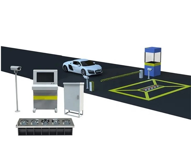 Karsun Fixed Under Vehicle Inspection System SS304 IP68 Waterproof Car Bomb Bank Security Scanner for Vehicle Scanning
