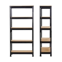 Étagère de stockage empilable en acier pour entrepôt, métal ouvert, 175 kg par niveau, 1800x900x400 mm, étagère à outils sans boulons / rivets, 1 pièce/niveau