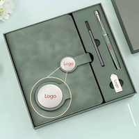 Coffret Cadeau Carnet de Notes A5 Personnalisé en Cuir Souple Épais pour Bureau, Journal avec Impression de LOGO Optionnelle, Style Chinois Élégant