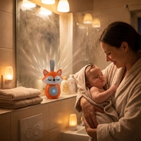 Boîte à Sons Portable 2026 pour Bébé : Machine à Sommeil avec Nages Douces, Bruit Blanc et Minuterie, Design Adorable, ABS+Silicone, CE, Fonctionne avec 3 piles AAA