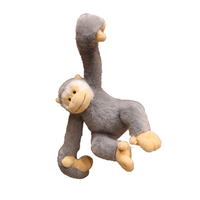 Peluche réaliste d'orang-outan mignonne, jouet en peluche doux, singe, cadeau pour la Saint-Valentin - Polyester et coton PP, unisexe