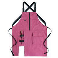 WeavWin Tablier de travail en coton imprimé avec logo personnalisé pour hommes et femmes pour le nettoyage Café-restaurant Jardinage Serveur