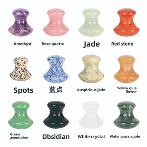 Natural <strong>Jade</strong> Crystal Mushroom Massager Face Eye Massage Acupoint Pink Quartz Agate <strong>Stone</strong> Stress Relief White Crystal <strong>China</strong> - Product Image 2