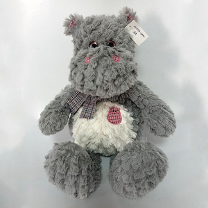 Juguetes de peluche de rana de diferentes animales hechos en fábrica, juguetes de peluche de <span class=keywords><strong>ojos</strong></span> <span class=keywords><strong>brillantes</strong></span> de hipopótamo de tela personalizados para niños, juguetes de peluche de animales bonitos - Product Image 5