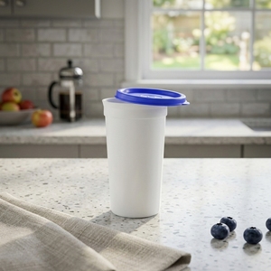 Minimalist <b>Reusable</b> PP Plastic <b>Cup</b> with Lid Sleek Colorful Drinking Tumbler Premium Cafe Takeaway Coffee <b>Cups</b> - Product Image 1