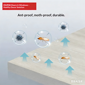 <span class=keywords><strong>Porta</strong></span> in Legno e Plastica OUPAI per Interni, Manuale, Moderna, Impermeabile, Senza Vernice, Doppia Protezione OPMA-2001M-<span class=keywords><strong>L</strong></span> (Hardware Incluso) - Product Image 2